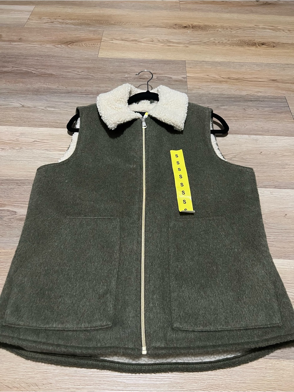 Sanctuary Cream Sherpa-Lined Jacket